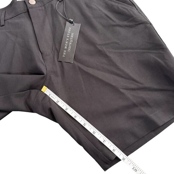 The Men's Store Bloomingdale's Men's Black Flat Front Shorts Size 32 - Picture 4 of 6